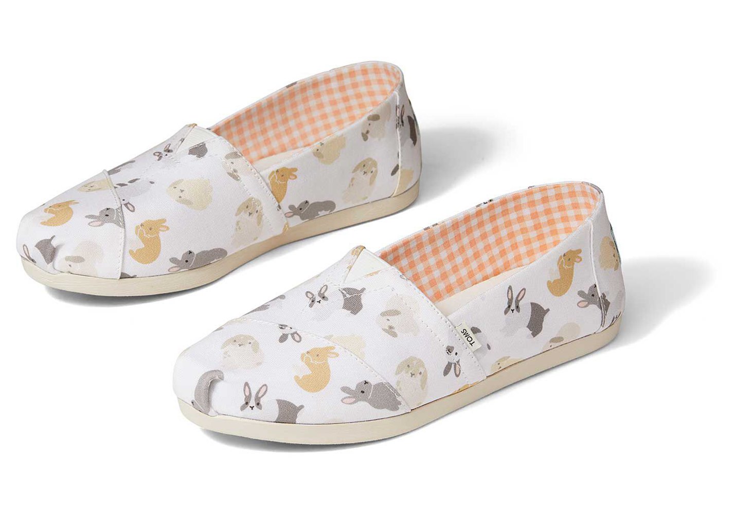 Toms Alpargata Bunnies Espadrille White - Womens - 82105-PGEW